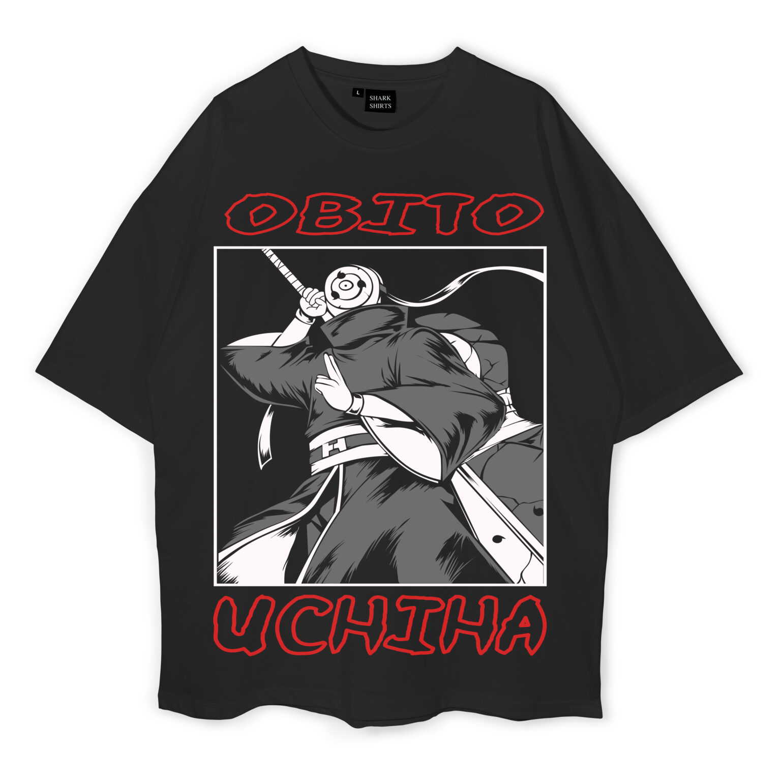 Obito Uchiha Oversized T Shirt Shark Shirts