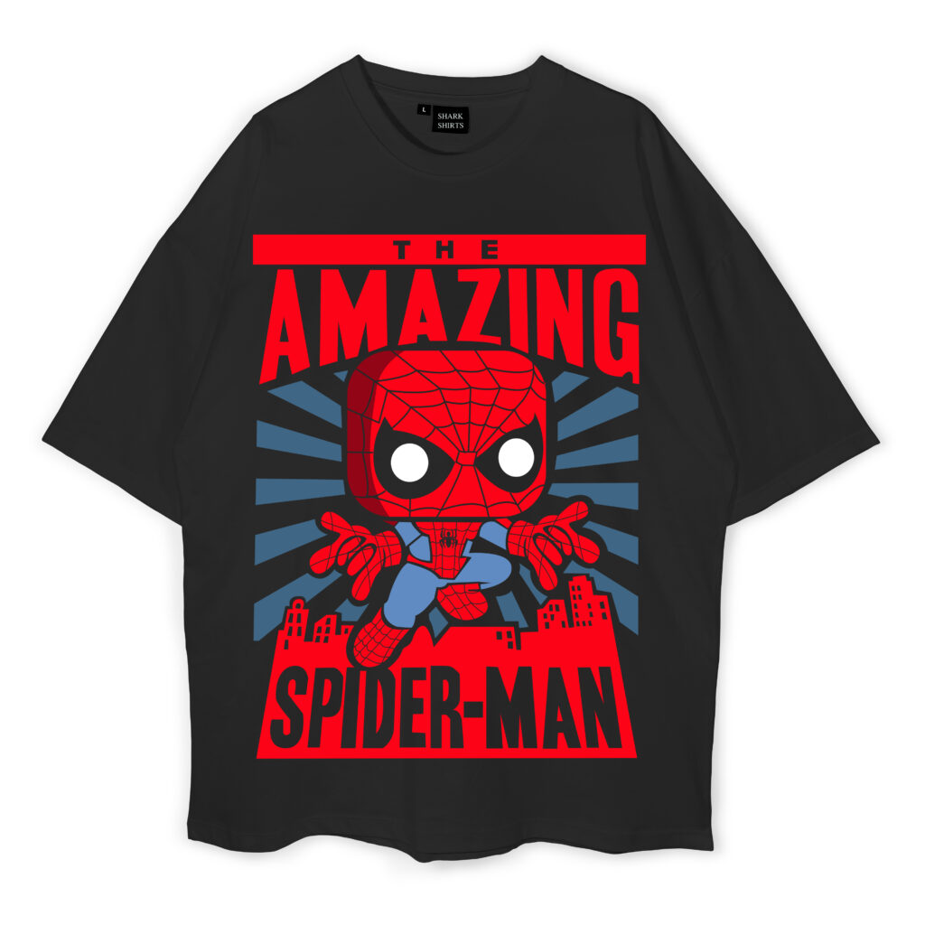 The Amazing Spider Man Oversized T Shirt Shark Shirts