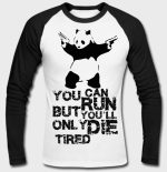 Panda With Guns Full Sleeves Raglan T-Shirt