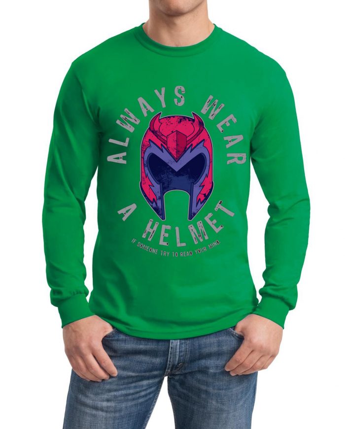 Helmet Green Full Sleeve Tee