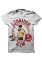 Leonidas Sparta White Tee (Full Sleeves Available)