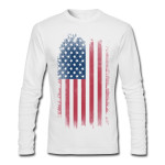 USA Swag White Full Sleeve Tee