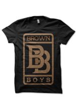 Brown Boys Black Tee
