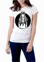 Biker Girl White Top