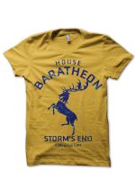 House Baratheon Yellow Tee (White Colour Available)