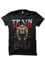 Train Hard Goku Black Tee