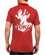 Goku Red Polo Tee