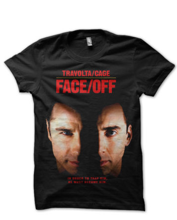 Face Off Black T-Shirt