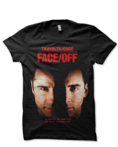 Face Off Black T-Shirt