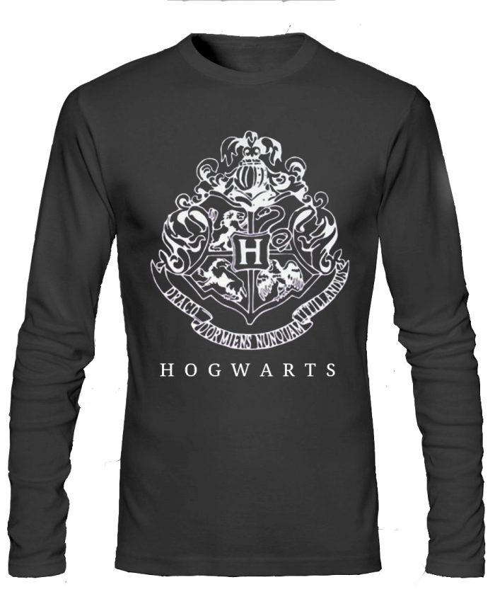 Hogwarts Black Full Sleeve T-Shirt