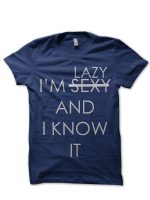I'M Lazy Navy Blue Tee