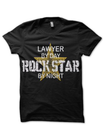 Rockstar Lawyer Black T-Shirt