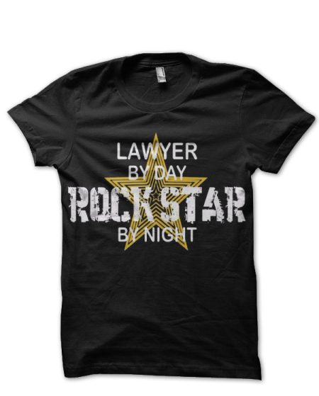 Rockstar Lawyer Black T-Shirt
