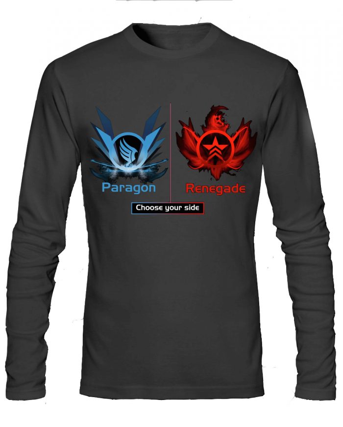 Mass Effect - Paragon Renegade Full Sleeve Tee