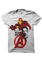 Tony Stark White Tee
