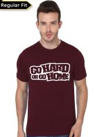 Go Hard Or Go Home Maroon Tee