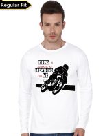 Rider White Full Sleeve Tee