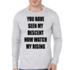 You Grey Full Sleeve Tee
