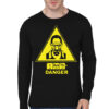 Caution Bad Ahead Black Full Sleeve Tee