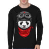 Panda Black Full Sleeve Tee