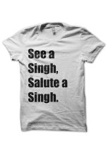 Respect The Singh White Tee