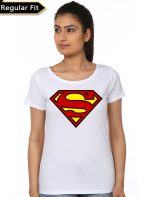 Superman White Girl Top