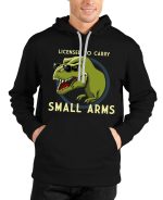 T-Rex Black Hooded Sweatshirt
