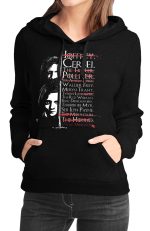Arya Girls Black Hoodie