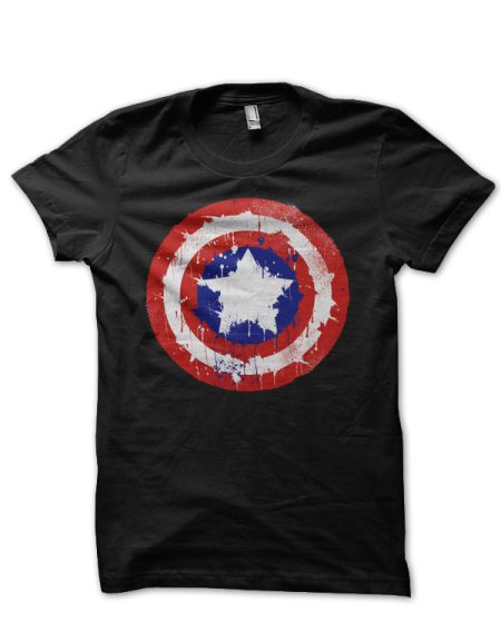 Captain America Black Tee
