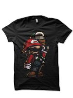 Mario Black Tee