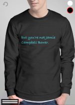 Quote Black Full Sleeve Tee