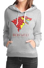 Iron Wolf Grey Girls Hoodie