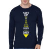 Suit Up Navy Blue Full Sleeve Tee