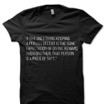 Quote Black Tee