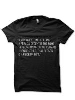 Quote Black Tee