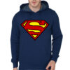 Super Man Navy blue Hoodie