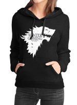 Winter Is Coming Black Girls Hoodie