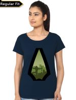 Arrow Navy Blue Top