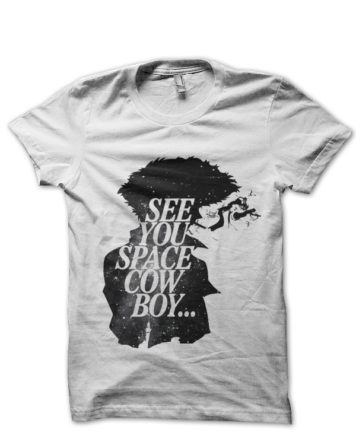 Cow Boy White Tee