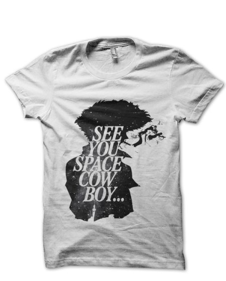 Cow Boy White Tee