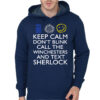 Don't Blink Navy Blue Hoodie