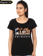 Friends Girls Black T-Shirt