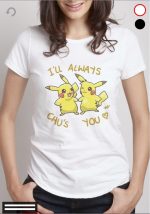 Pikachu White Girls T-Shirt