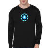 Arc Reactor Black Full Sleeve Tee