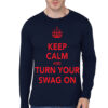 Swag On Navy Blue Full Sleeve Tee