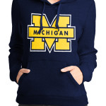 Michigan Navy Blue Girls Hoodie