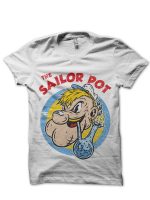 Popeye White Tee