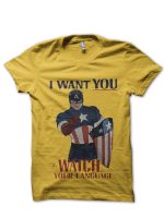 Watch Your Language Yellow Tee