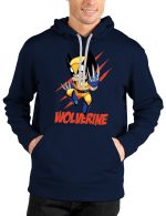 Wolverine Navy Blue Hoodie