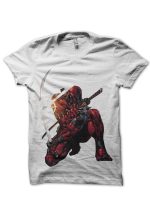 Deadpool Merc White Tee